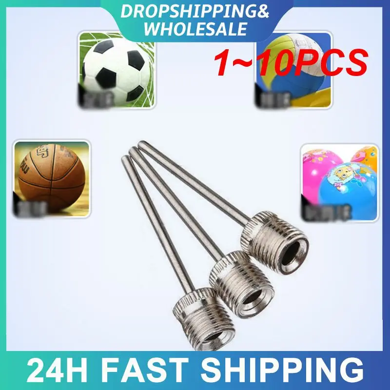 1~10PCS Efficient Inflatable Air Valve Adaptor Compatible With Various Sports Balls Football Pump Pin Ball Inflation Top-notch