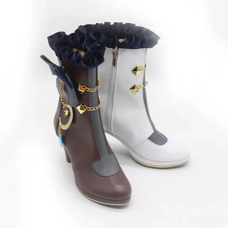

ABC123Uma-musume Pretty Derby Zenno Rob Roy Cosplay Boots Anime Halloween Party Carnival Role Play Shoes Woman M5,j'8.k/4\