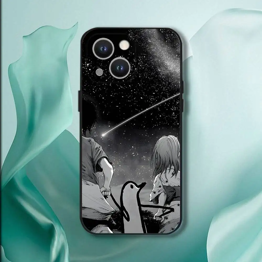 حافظة هاتف Goodnight Oyasumi Punpun لهاتف iPhone 17,16,15,14,13,12,11,Pro,XS,Max,XR,Plus,E,SE4,غطاء ناعم أسود صغير #6