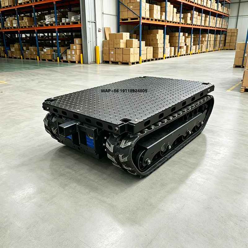 Heavy-load Crawler Tracked Chassis with 300 kg Payload Assisting Agricultural and Engineering Robots