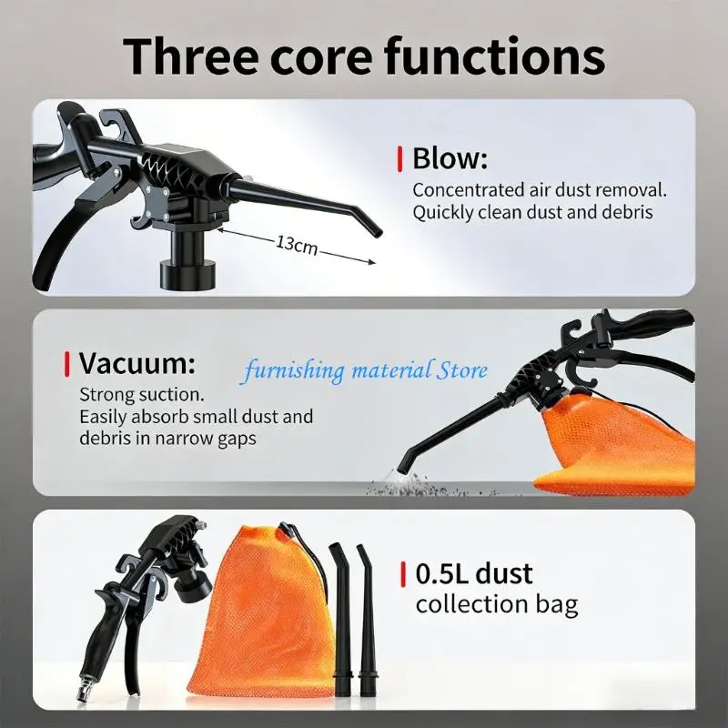 

Y5GD Industrial Air Vacuum Blower for Dust Management Applications Features Large 0.5L Collection Bag Quick Connecting Design