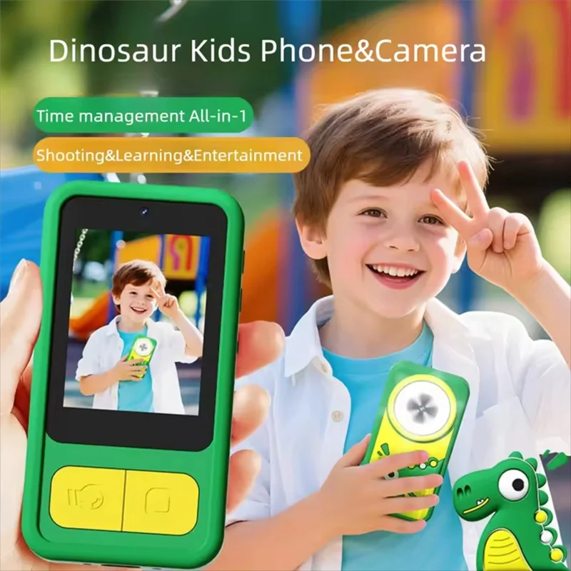 BEDW-1080P HD Camera For Toddler 2.4Inch Screen Autofocus Cute Cartoon MP3 Video Selfie Camera For Xmas Birthday Gifts