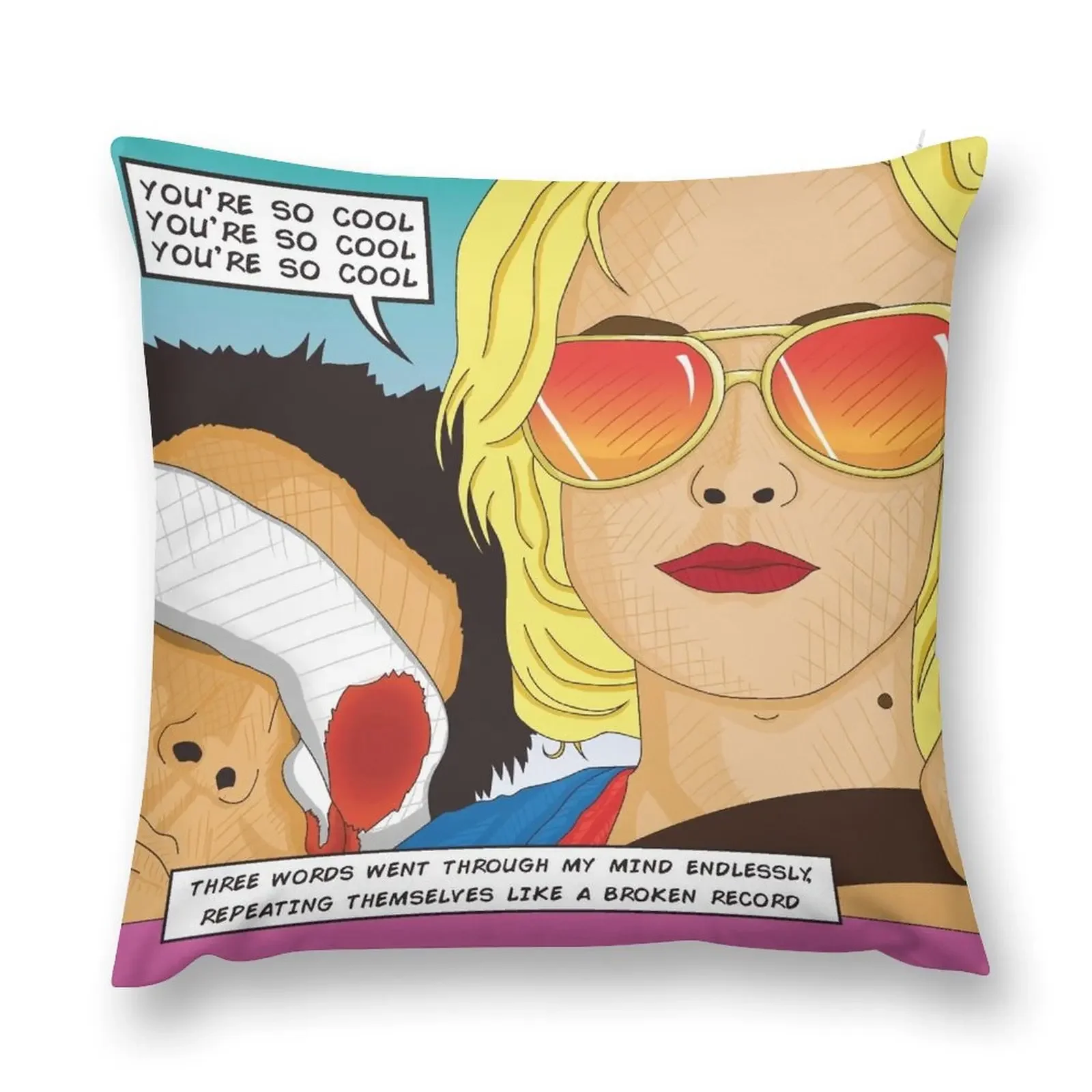 

True Romance Comic Book Style Throw Pillow Christmas Pillow Covers Luxury Pillow Case home decor items