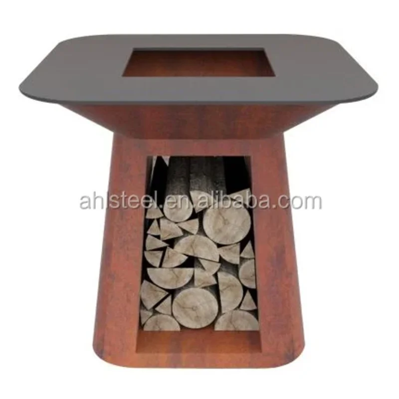 

Outdoor Metal Corten Steel Barbecue Grill BBQ Grills