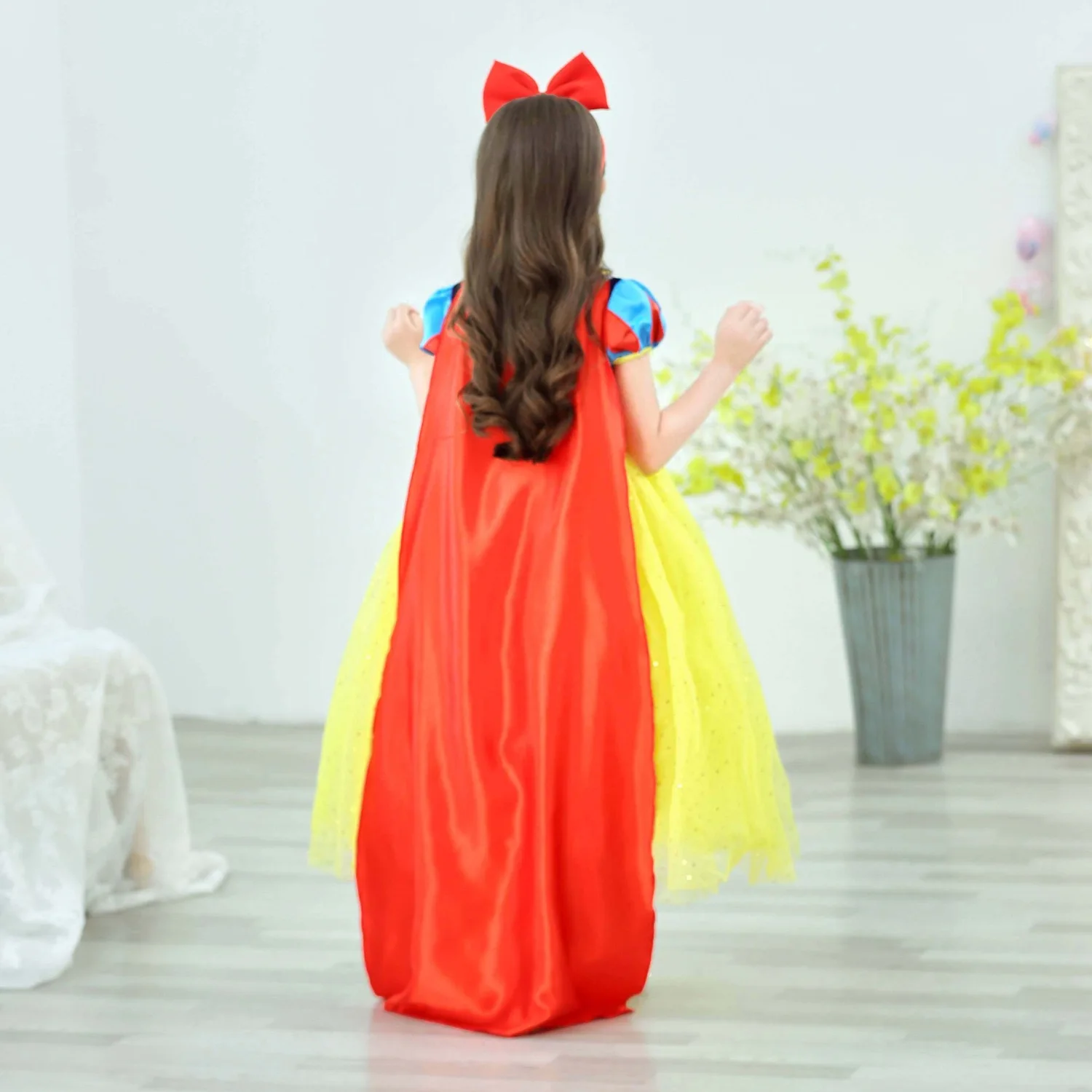 Girls Halloween Cosplay Dresses Sequin Style Princess Dress Costume With Cloak for Kids Party Or Christmas Outfit for Children