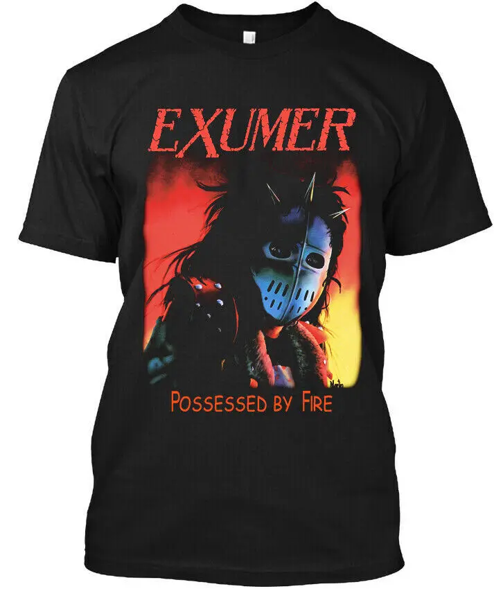 Exumer-Camiseta de manga larga o corta con Logo de banda de Metal, prenda de vestir limitada, pomada por Fire German Thrash, S-4XL