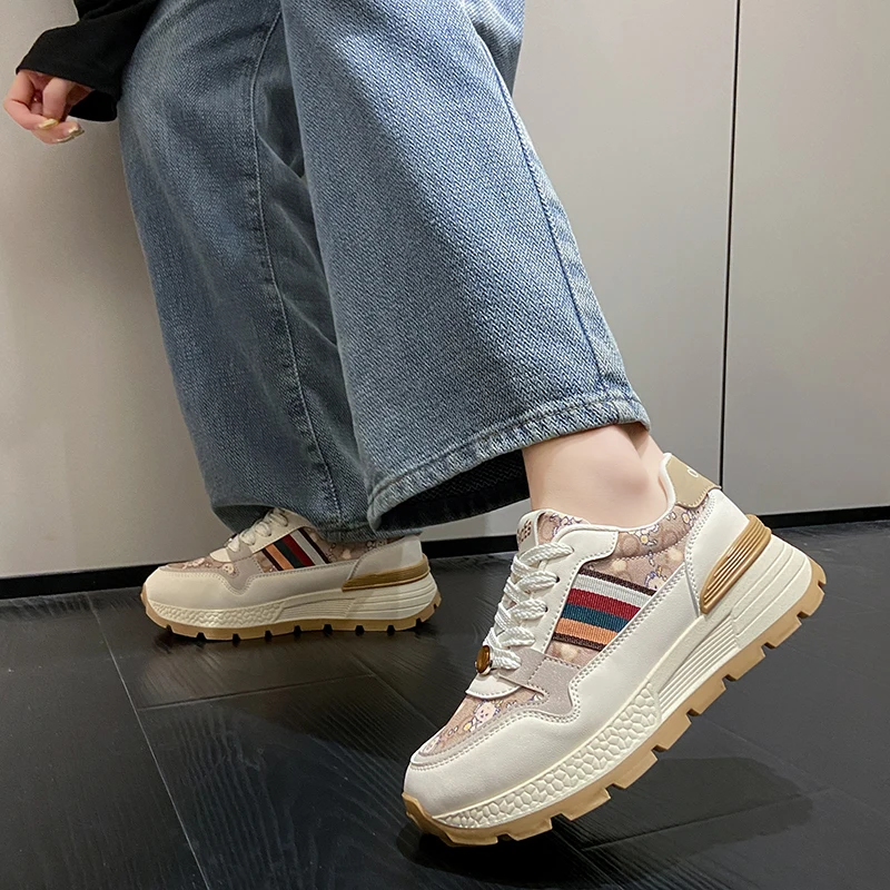 Forrest Gump buty damskie 2024 nowe buty sportowe pasują do oddychających buty ocieplane kobiet gruba podeszwa moda retro butów