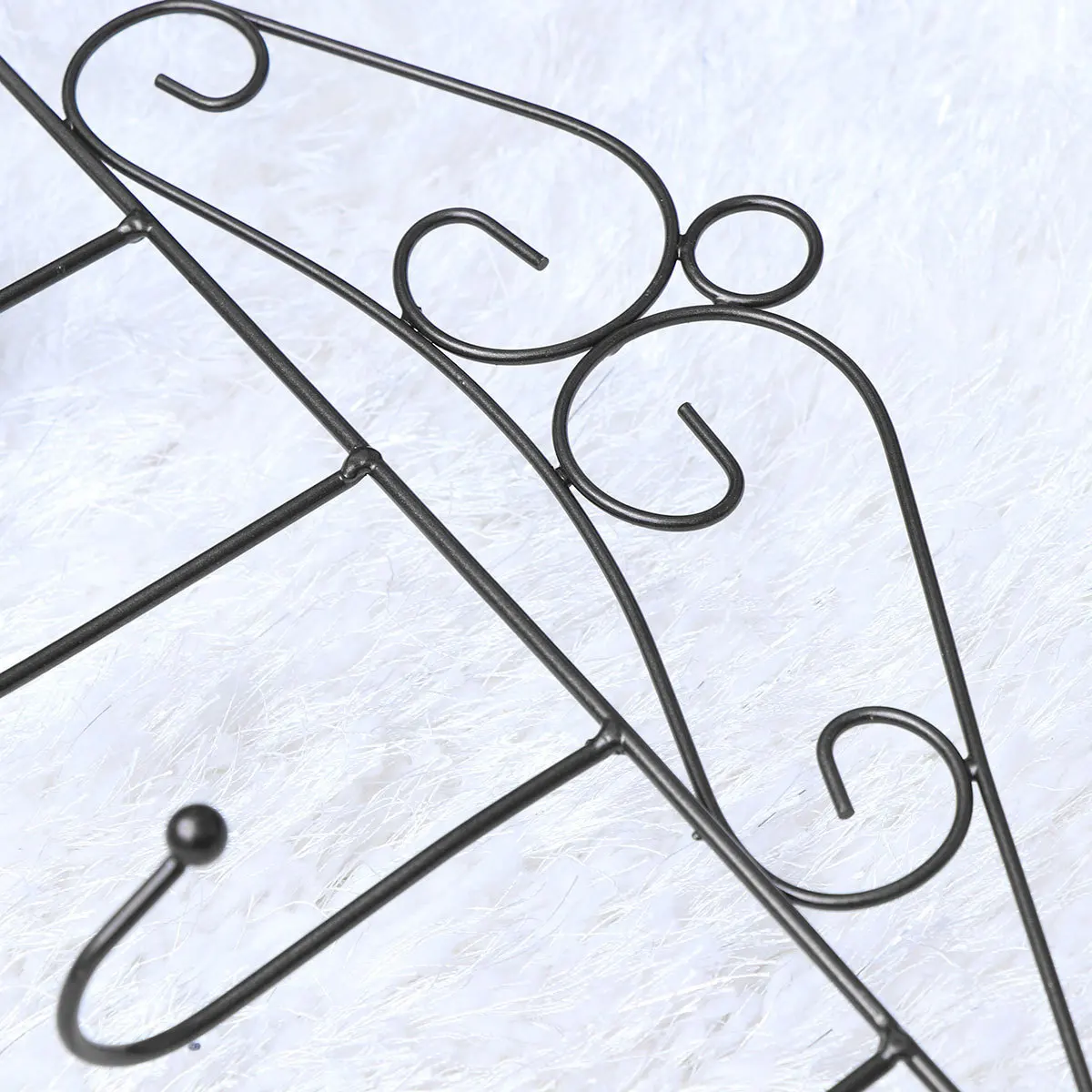 

Over Door Hanger 7 Hooks Towel Hat Clothes Bag Hanger Space Saving Heavy Duty Lightweight Iron Art Design For Home Hotel