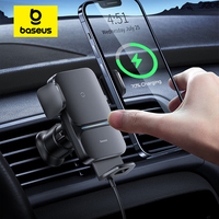Baseus Car Mount Infrared 15W QI Wireless Phone Charger for Xiaomi Samsung Car Phone Holder Fast Charging Car Stand Easy Control