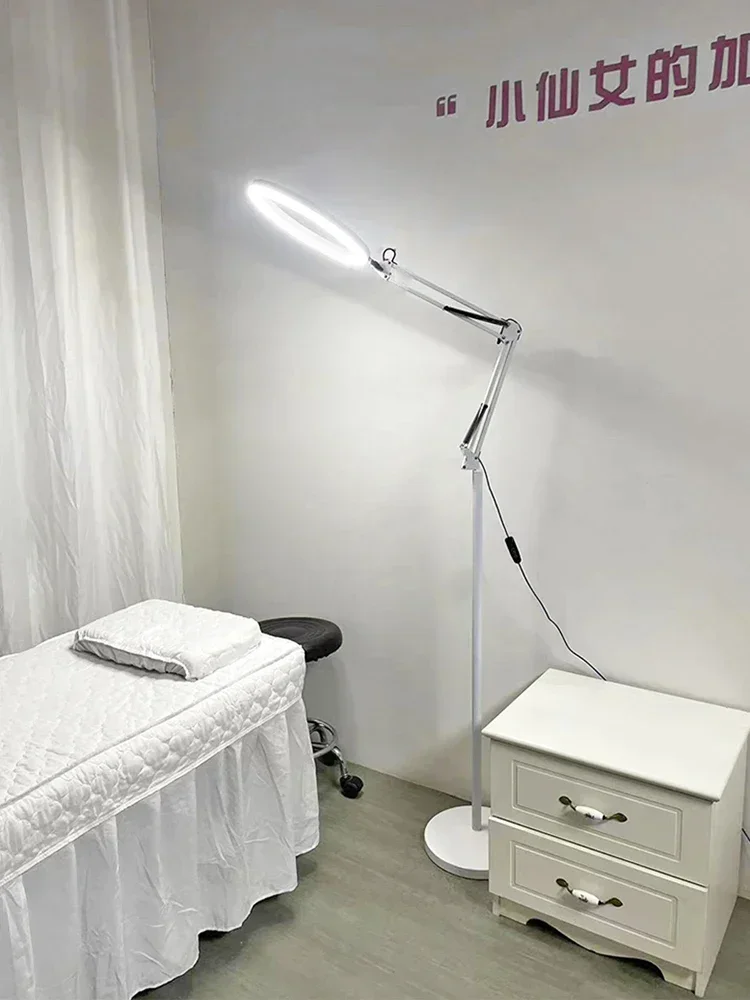 Beauty floorlamp embroidery lamp semi-permanent cold light shadowlessfaceторшернапольная лампа플로어 램프 مصباح ارضي  lámpara de pie