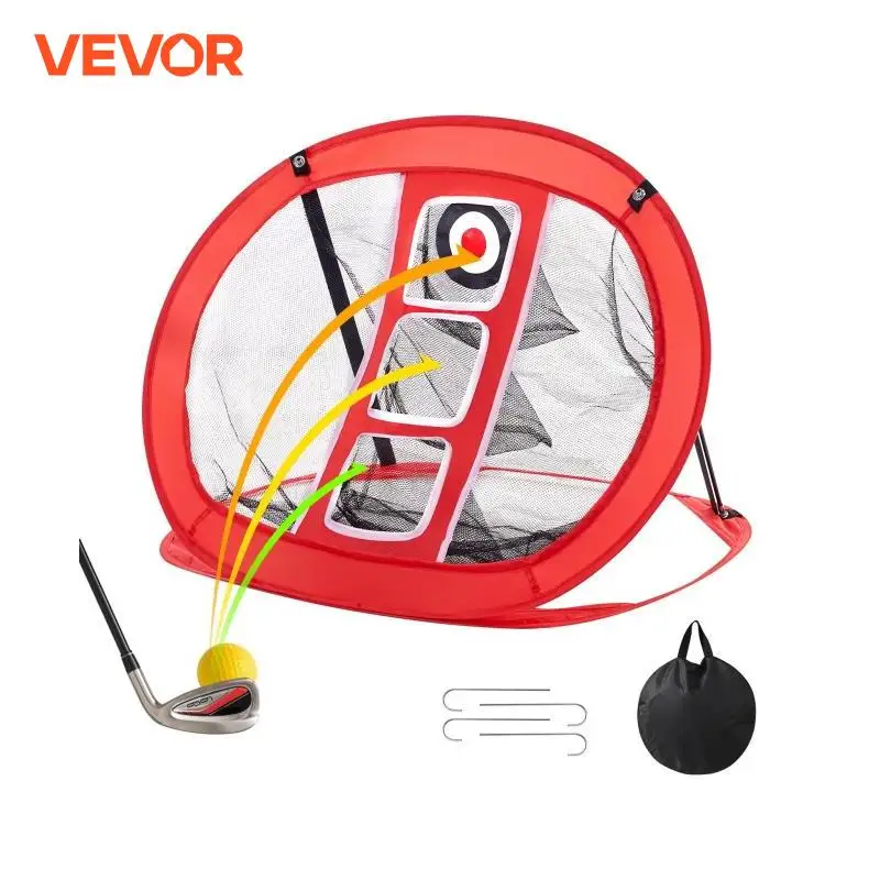 VEVOR Golf Chipping Net Pop Up Golf Practice Net Golf Hitting Aid Net with Target and Carry Bag for Backyard Driving Trainning