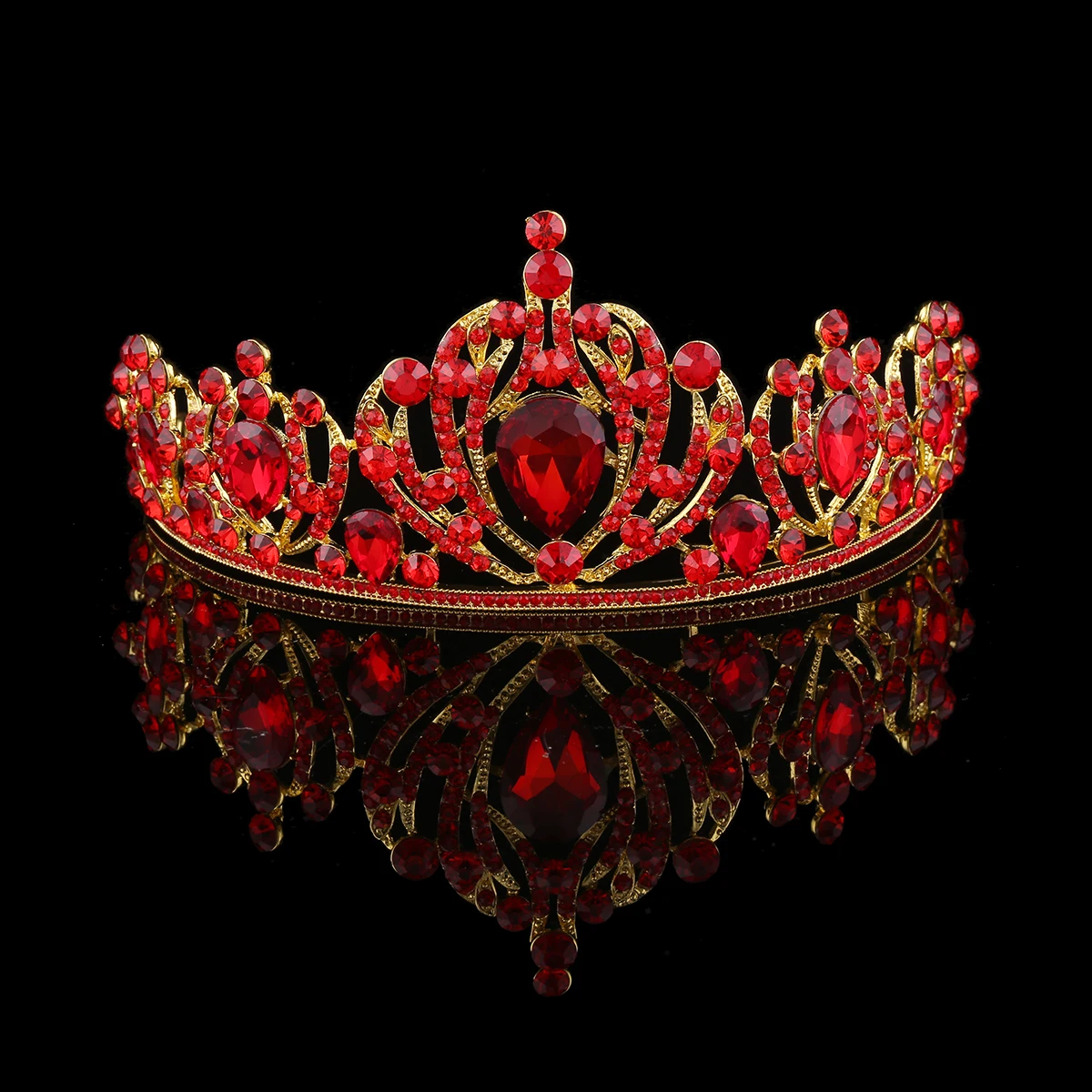 

1Pc Elegant Rhinestone Tiara Crown Bridal Headpiece Wedding Decoration for Prom Engagement Party