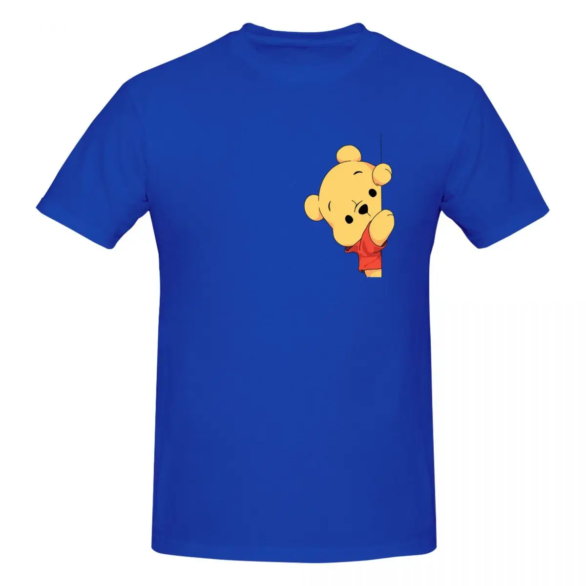 Winnie The Pooh T-Shirt for Men Cotton Oversized T Shirts Men's Tees Short Crew Neck Summer Clothes Tops S-6XL