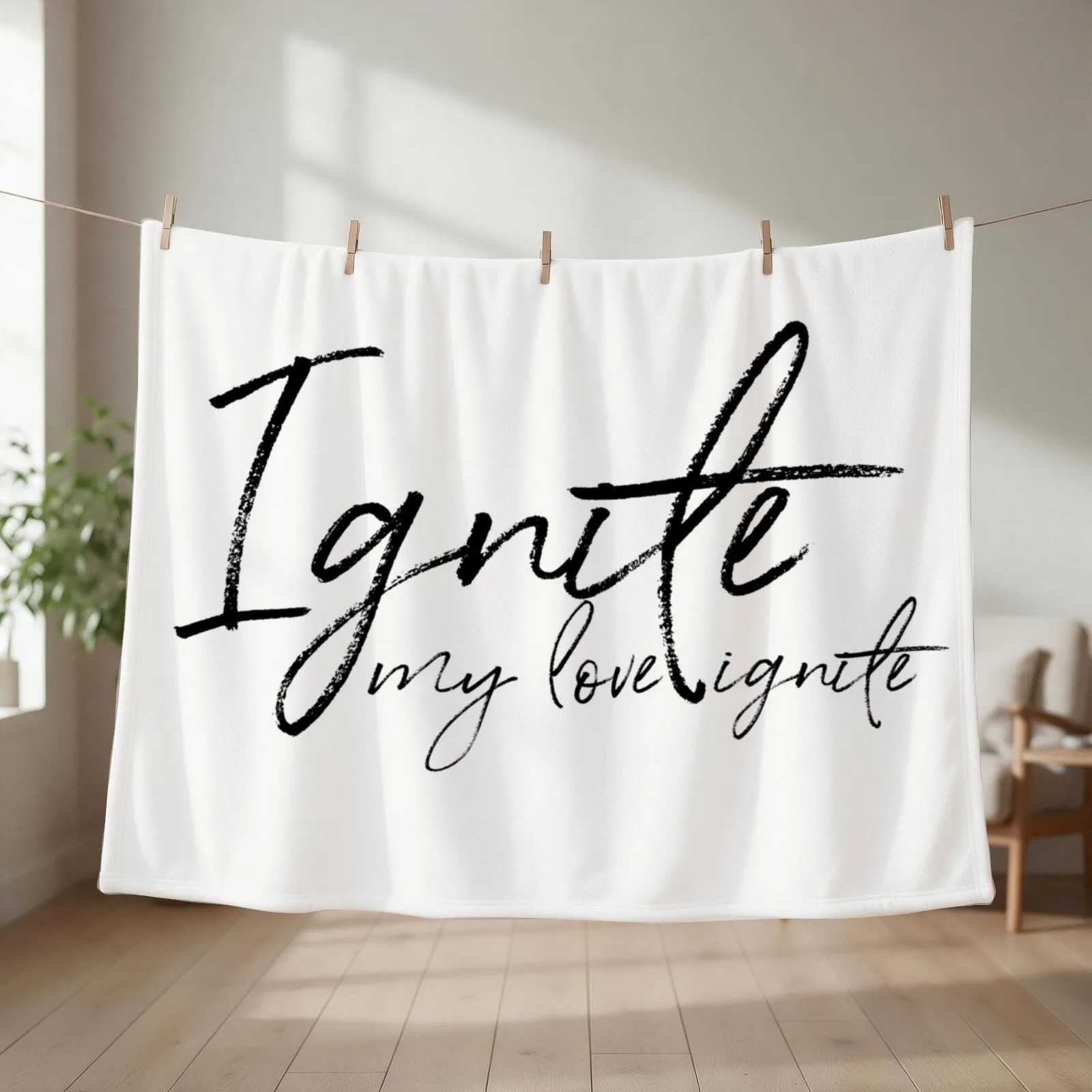 IGNITE Throw Blanket couch cozy soft plush fuzzy picnic outdoor blanket