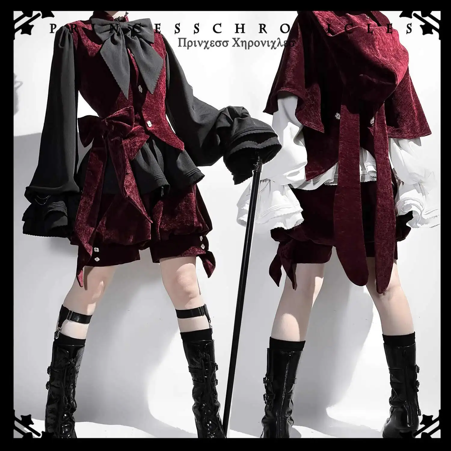 Retro Red Cute Coat Lolita Rabbit Ears Waistcoat Shorts New Fiesta Carnival Halloween Carnival Suit 2025 NEW