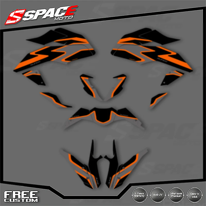 

SPACE Custom Motorcycle Graphics For KTM 2017 2018 2019 2020 DUKE 125 17-20 DUKE125 390 Decal Stickers Kits 013