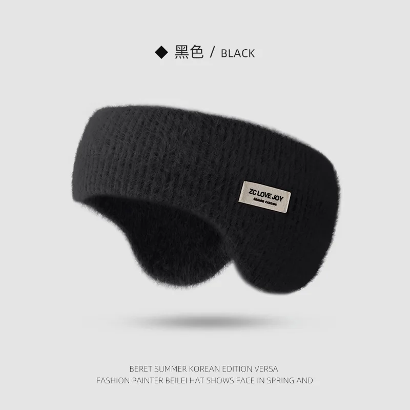 Head worn earmuffs for men and women, winter knitted warm earmuffs for outdoor cycling cold proof ear bags thickened earmuffs