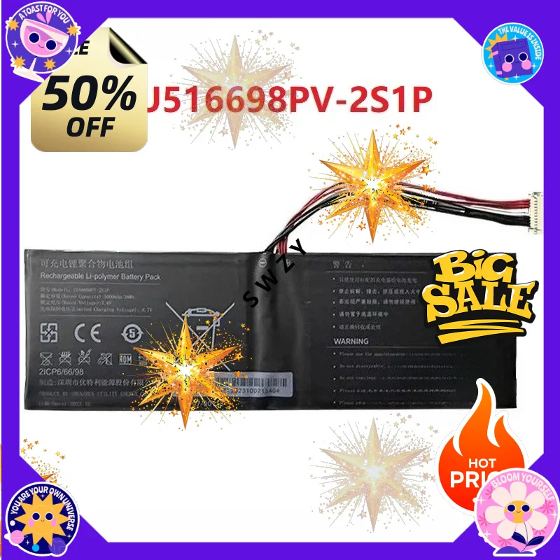 SWZY est High Quality Replaceable Battery U516698PV-2S1P for EZbook JNC13 S5 Pro 12256 Laptop Battery