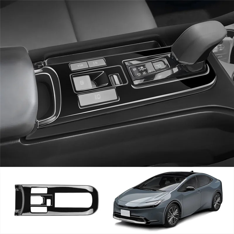 A04E-Car Central Control Gear Shift Panel Decal Interior Modification For Toyota Prius 60 Series 2022-2023