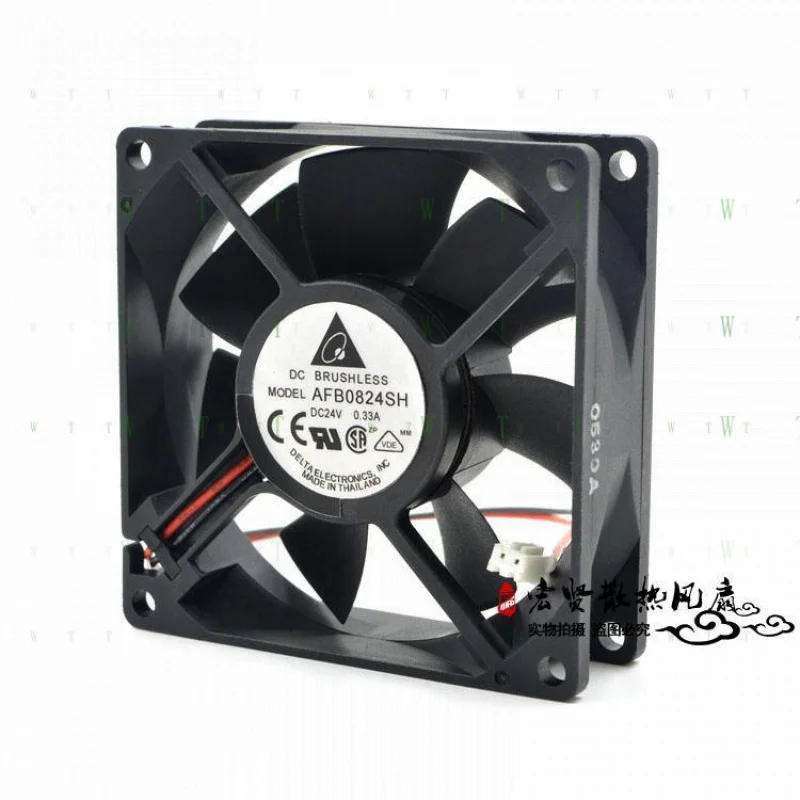 H  FOR  Delta AFB0824SH 8025 24V 0.33A 8CM Large Air Velocity Double Ball Inverter Fan