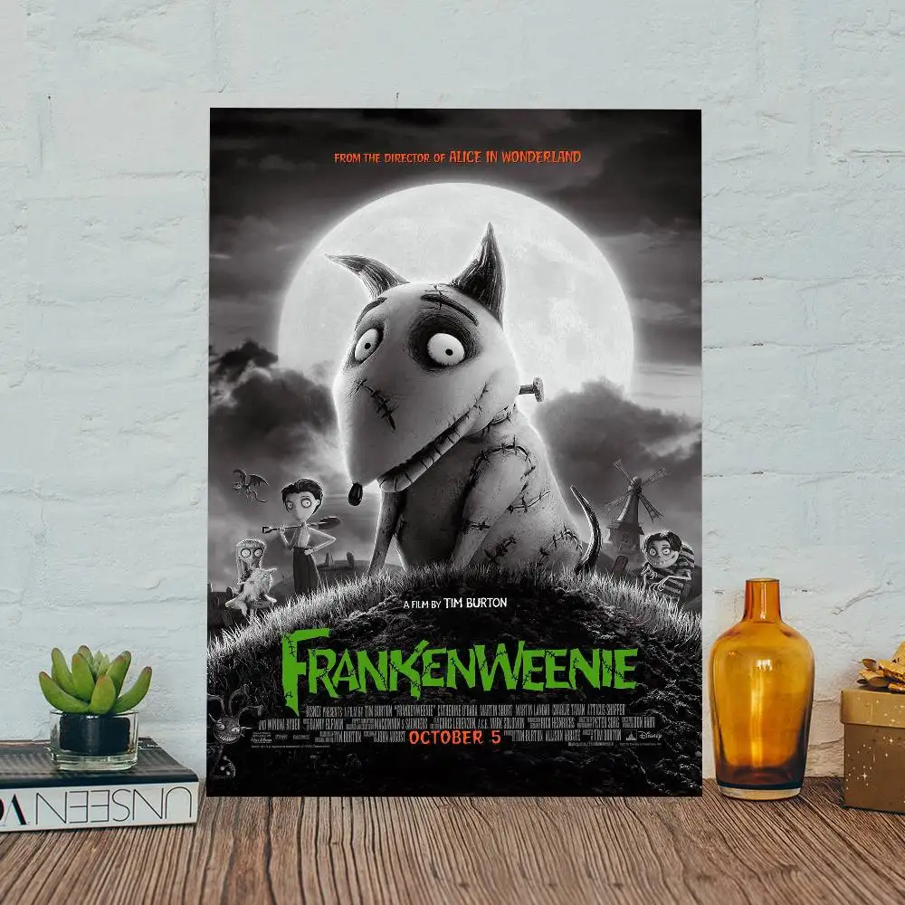 Movie F-Frankenweenie Whitepaper Poster Waterproof Paper Sticker Coffee House Bar Aesthetic Art Wall Painting view 6