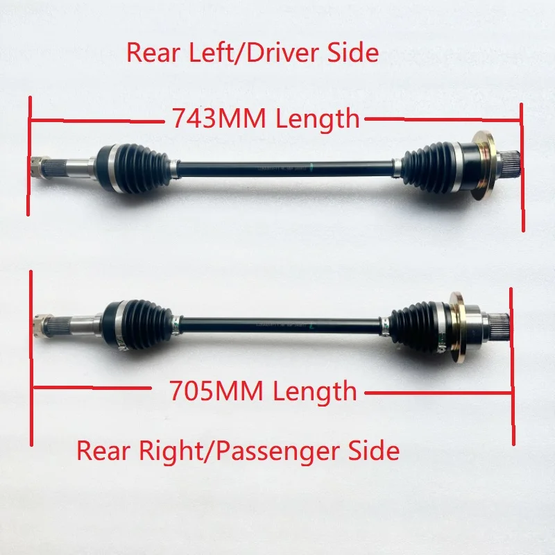 Rear Left/Right CV Axle Drive Shaft Short Travel 2017-2019 for ODES 800 1000 UTV Dominator Raider X2 X4 13201240000/13201250000