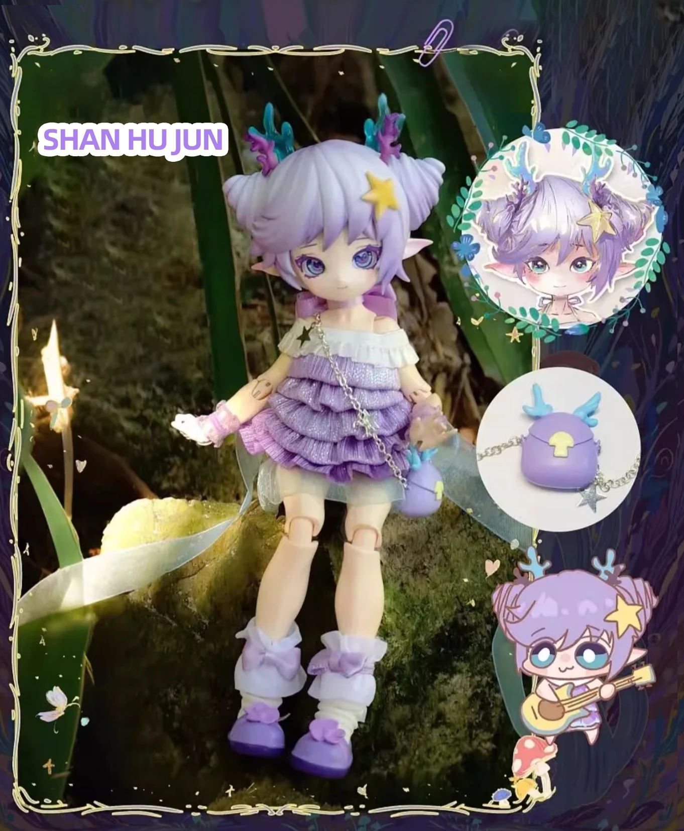 Authentische, sofort lieferbare Pilz-Fungus 1/12 BJD Blind Box bewegliche Gelenkpuppe Anime-Figur Sammlerstück Trendspielzeug Ornamente Geschenke – Detail 4