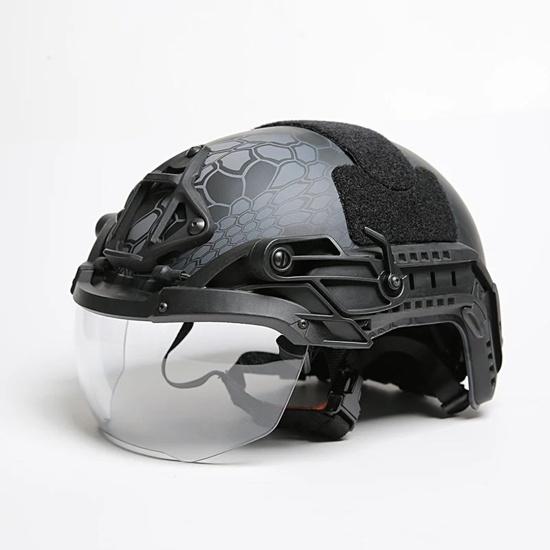 Helmet Tactical Goggle Visor Nylon PC Lens Protective Shield Black Clear Silver Lens Replacement Accessory