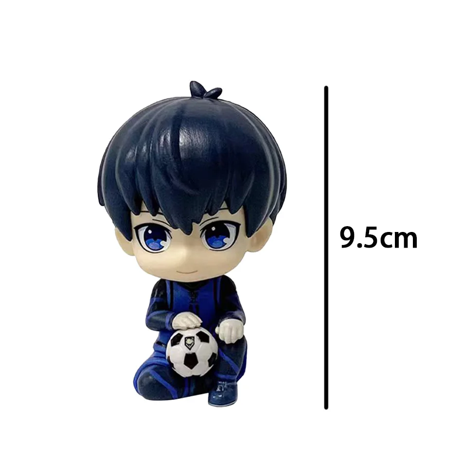 Blue Lock Kawaii Nagi Yisagi Isagi Yoichi Sitting Action Figure Doll Tabletop Model Anime Peripheral Creative Birthdays Gift Toy