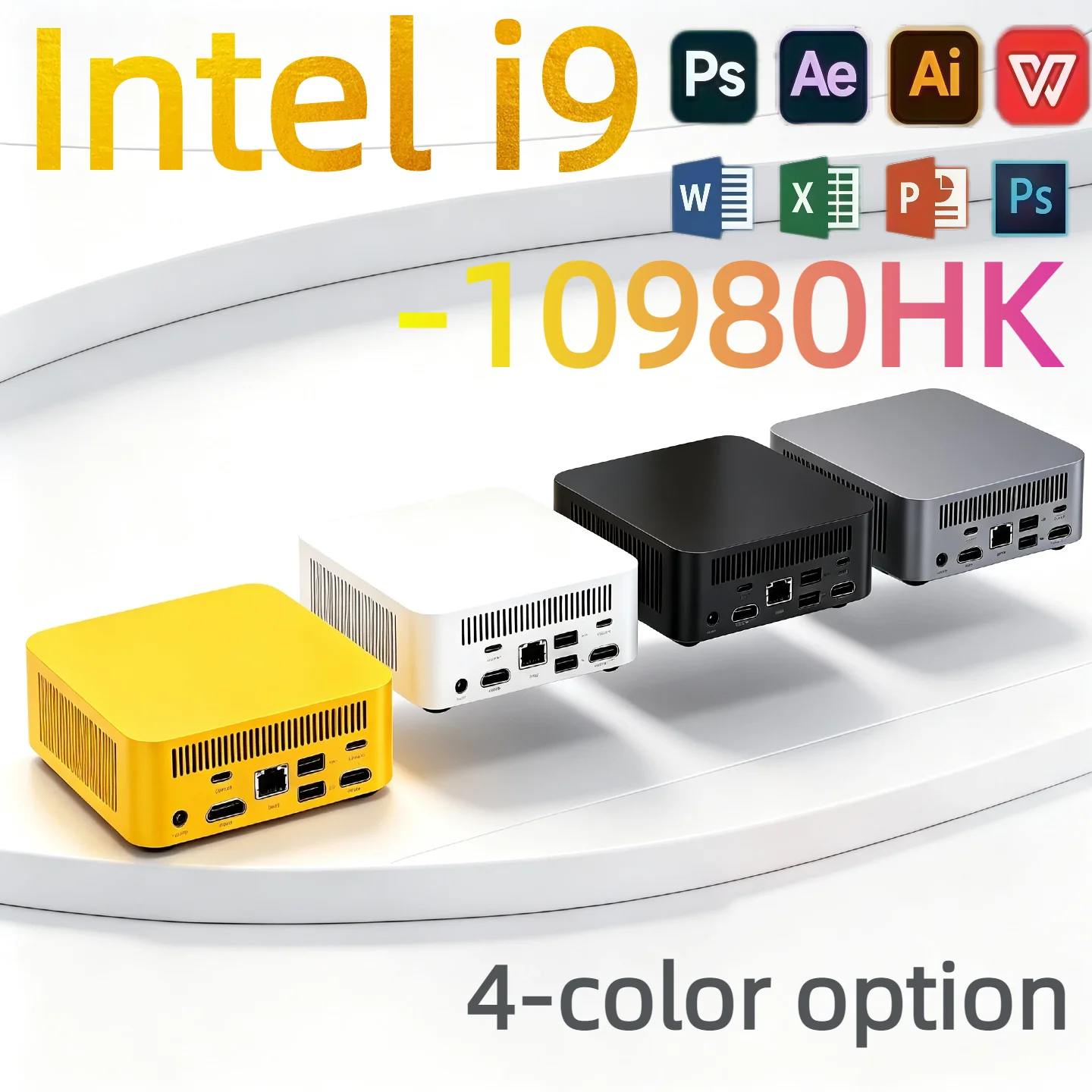 2026 Mini PC 16GB RAM 1/2TB SSD Intel Core I9 10980HK  Small Pocket Computer WIFI6 BT5.2 4K Desktop PC Gaming Computer