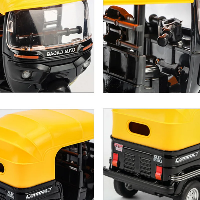 YSUN-عالية محاكاة الهندي دراجة ثلاثية العجلات سيارات الهند التراجع ضوء الصوت دراجة نارية سيارة للأطفال الأطفال الهدايا #5