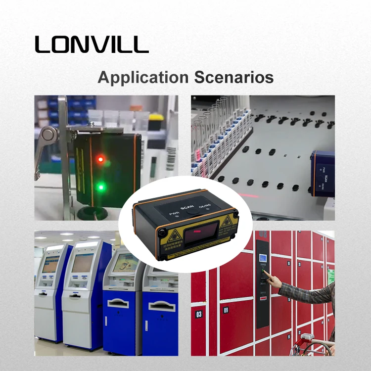 Customized Industrial Long Distance Ethernet TCP/IP 1D Laser Barcode Scanner Fixed Mount Barcode Reader