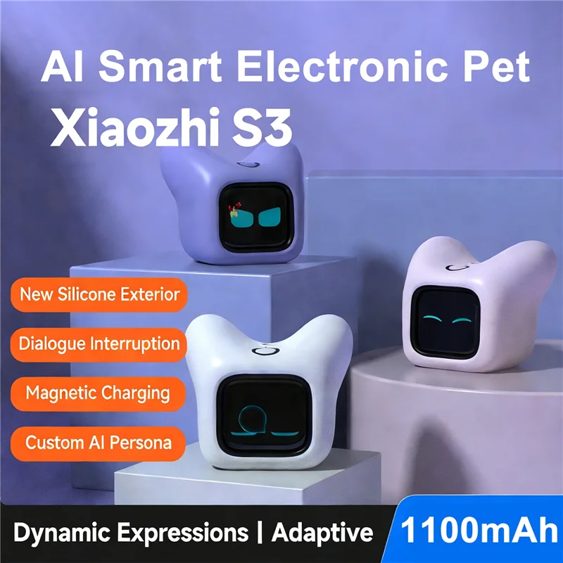 Smart Car AI Robot With Dynamic Emotions, Voice Interaction Cute Pet Robot, Magnetic Charging AI Companion For Car, Home, Kids