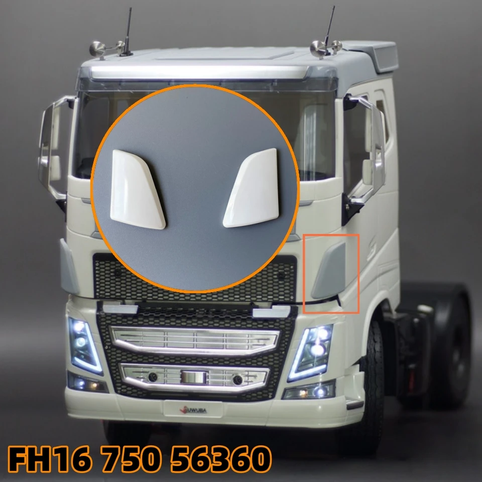

Front Spoiler ABS Plastic Decoration Upgrade for 1/14 Tamiya RC FH16 750 56360 Romote Control Trailer Tipper Toy Parts