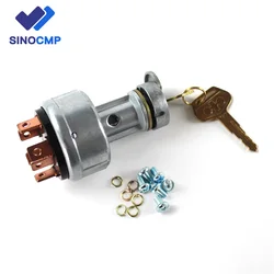 Key Ignition Switch 08086-10000 08086-00000 20Y-06-24680 for Komatsu PC200-1 PC200-2 PC200-3 PC200-5