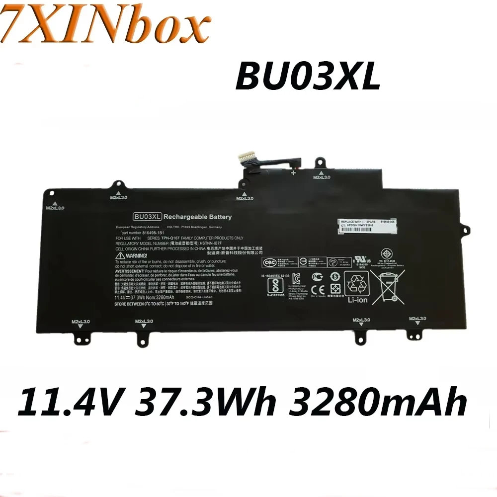 7XINbox BU03XL BUO3XL 11.4V 37.3Wh 3280mAh Laptop Battery For HP Chromebook 14 G4 14-AK013DX 14-AK004NA 14-AK004NF Series