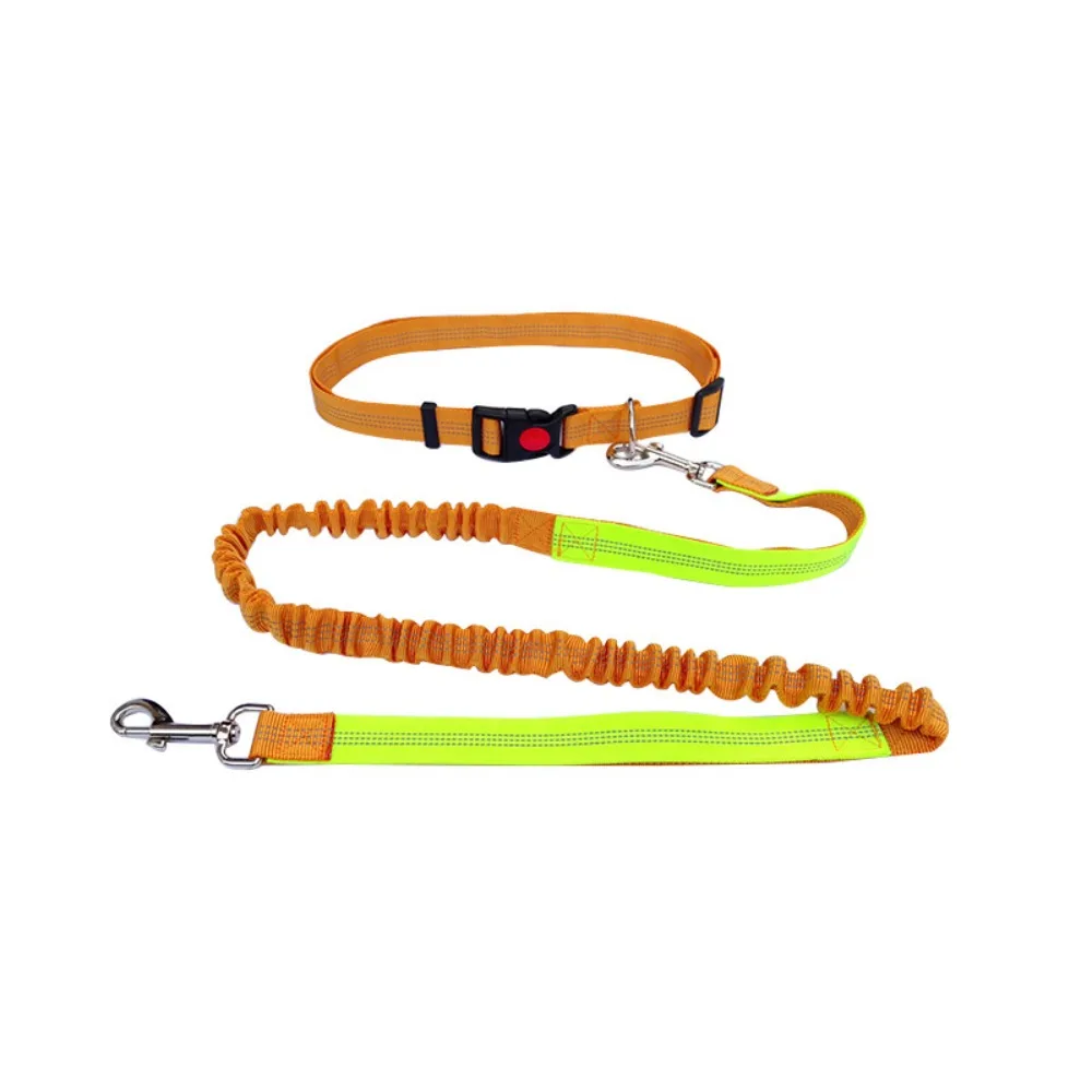 

Dog Accessories Double Stretch Pet Walking Leash Waist Belt Reflective Running Dog Leash Elastic Dog Traction Rope Pet Walking