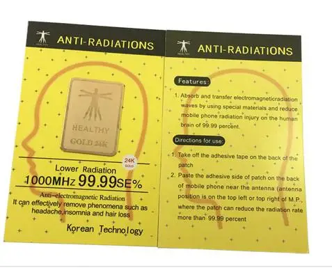 mobile phone anti radiation sticker anti radiation chip  Scalar Shield Energy Sticker 200pcslot