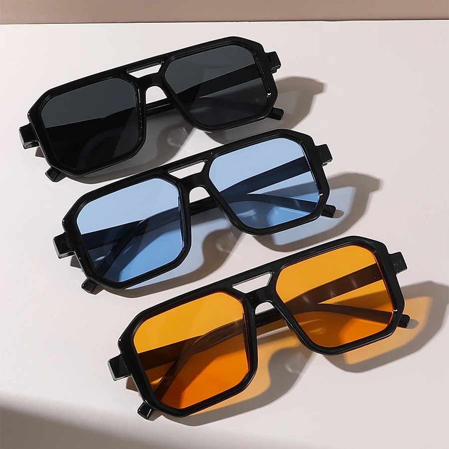 3 Stück Unisex Pilotenrahmen Boho Persönlichkeit Mode Brille für Outdoor Urlaub Strand Party Musik Festival Dekoration