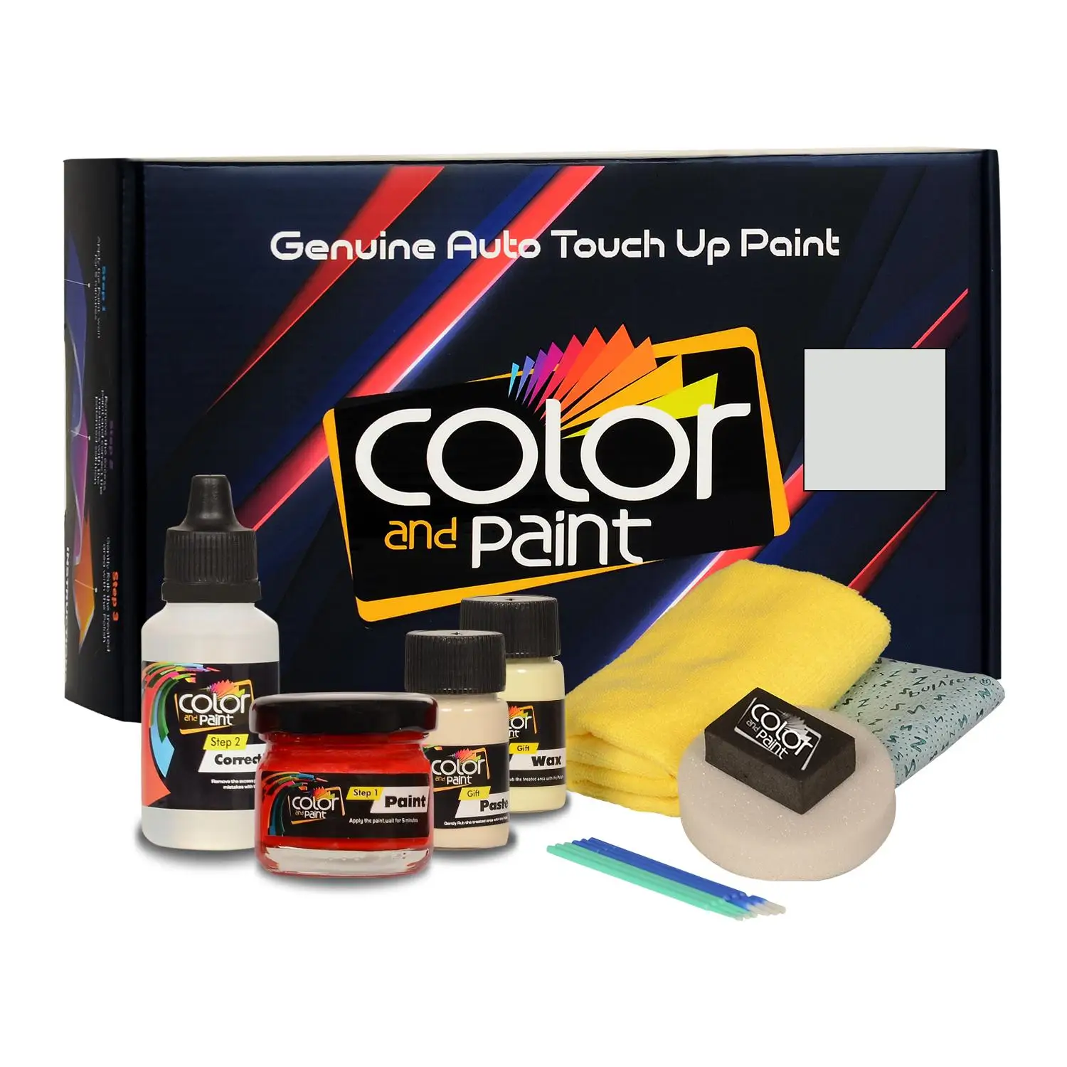 

Color and Paint compatible with Opel Automotive Touch Up Paint - SCHNEEWEISS - 40R - Basic Care
