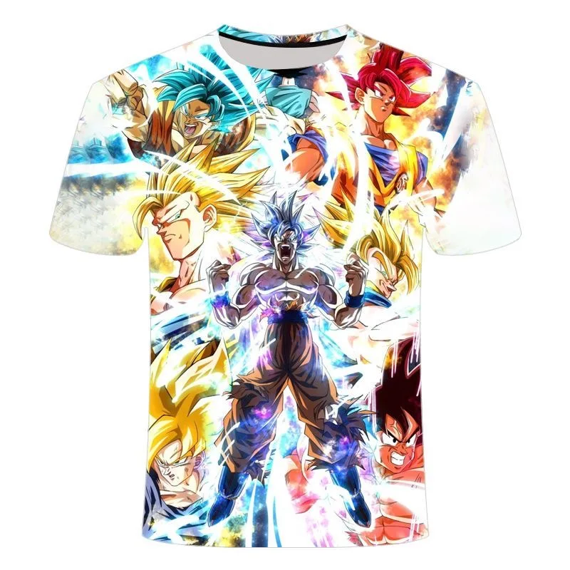 2026 Neue Sommermode Dragon Ball T-Shirt Wukong 3D-Druck Fußball Sport Freizeit Schnelltrocknendes Familien-Matching-T-Shirt – Detail 11
