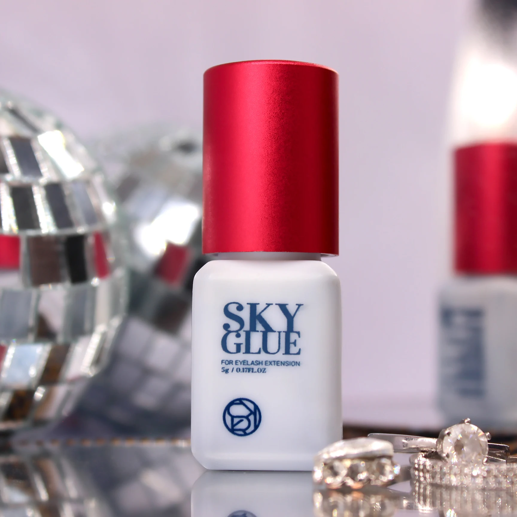 20 Flaschen SKY S+ Kleber für gefälschte Wimpernverlängerungszubehör Korea Original Beauty Lash Shop Makeup Tools Schwarz Kleber Cola