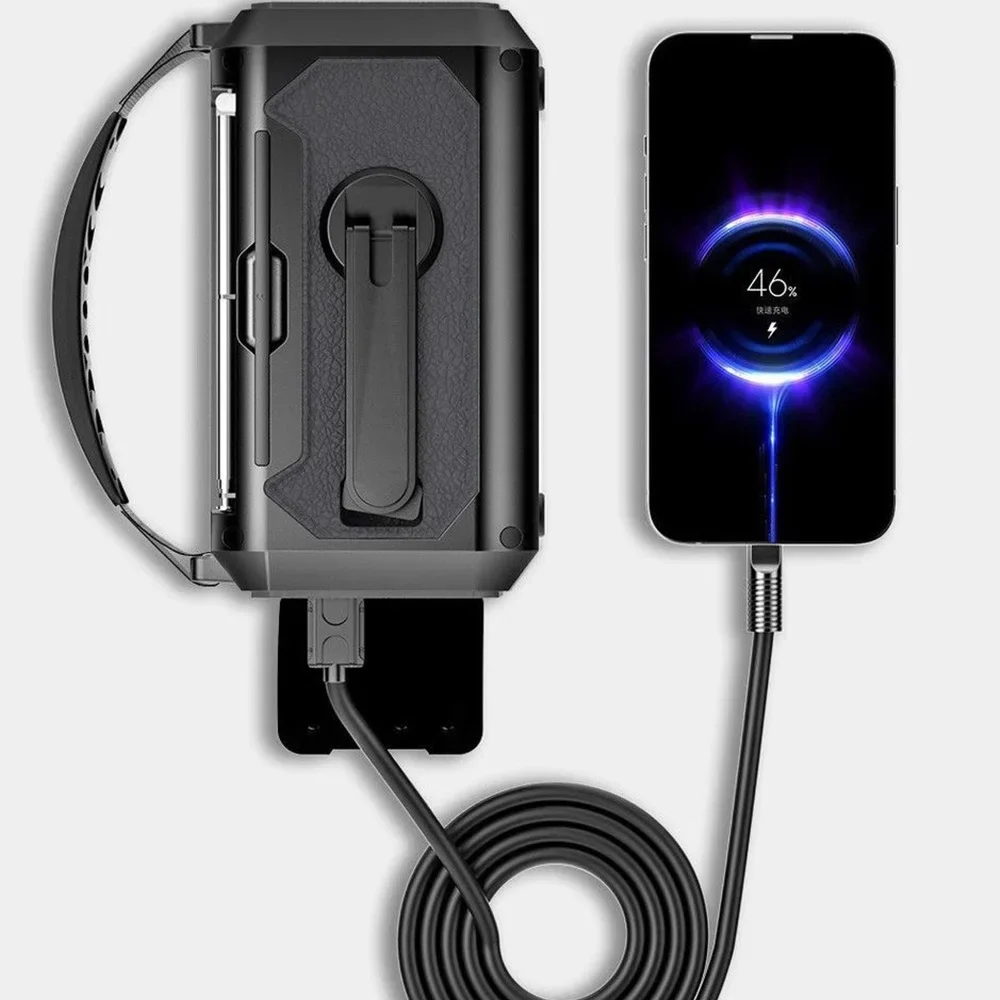 12000mAh Portable Radio With Hand Cranked Solar Charging AM FM WB With LED Flashlight Portable Power Bank Outdoor Emergency Radi