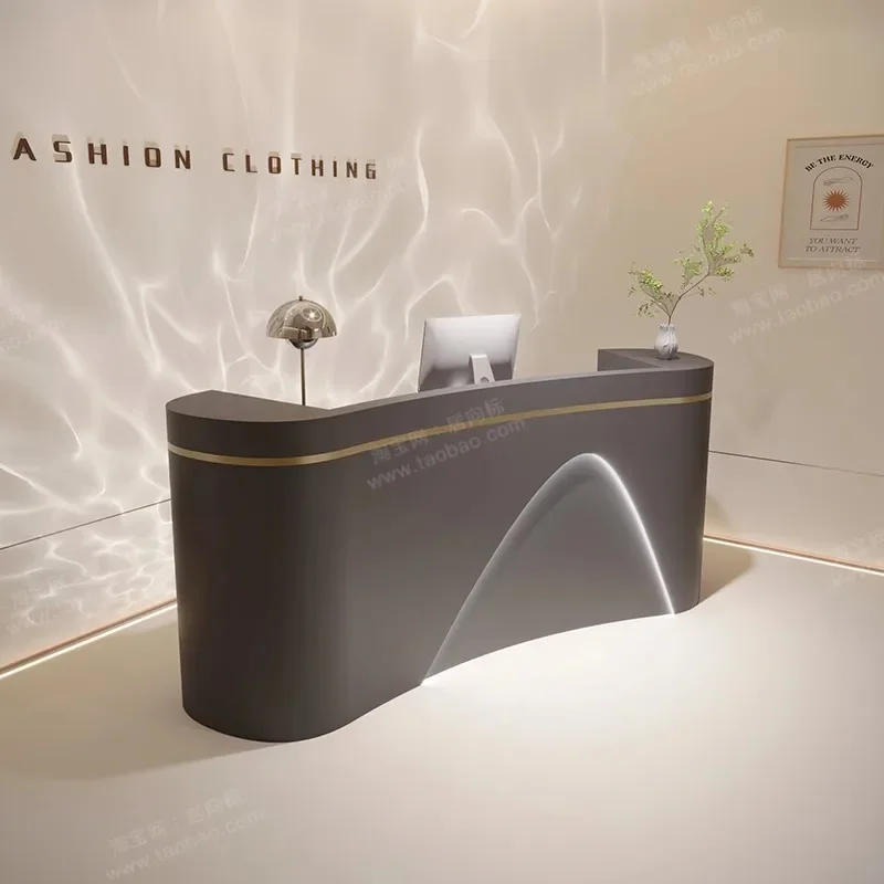 BJ Counter Cashier Clothing Store Company Front Desk Reception Light Luxury High Sense Beauty Salon Special Bar