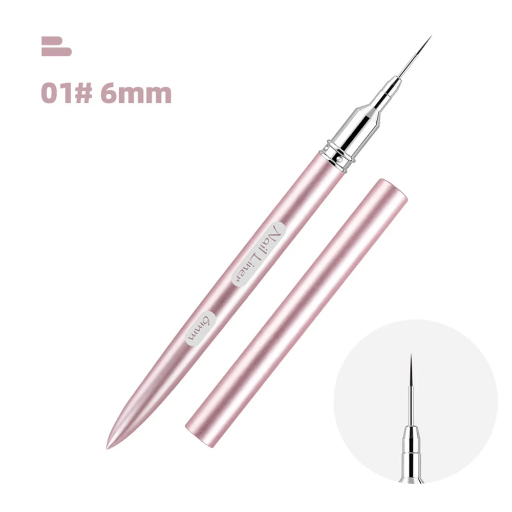 Macaron Nail Art Liner Brushes Striping Manicure Brush Gel Polish Painting Thin Detail Pen Fine Drawing Brush 5/7/9/11/15/25mm