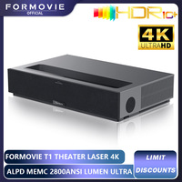 Formovie T1 Laser Projector 2800ANSI Lumen Ultra Short Throw For Home 4KUHD Cinema Fengmi 4K Smart Full HD UST Projectors