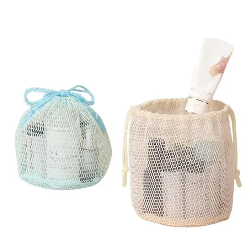 Große Kapazität Mesh-Kosmetiktasche Atmungsaktives Netz Transparenter Reise-Make-up-Organizer Glatter Reißverschluss Mehrzweck – Detail 5