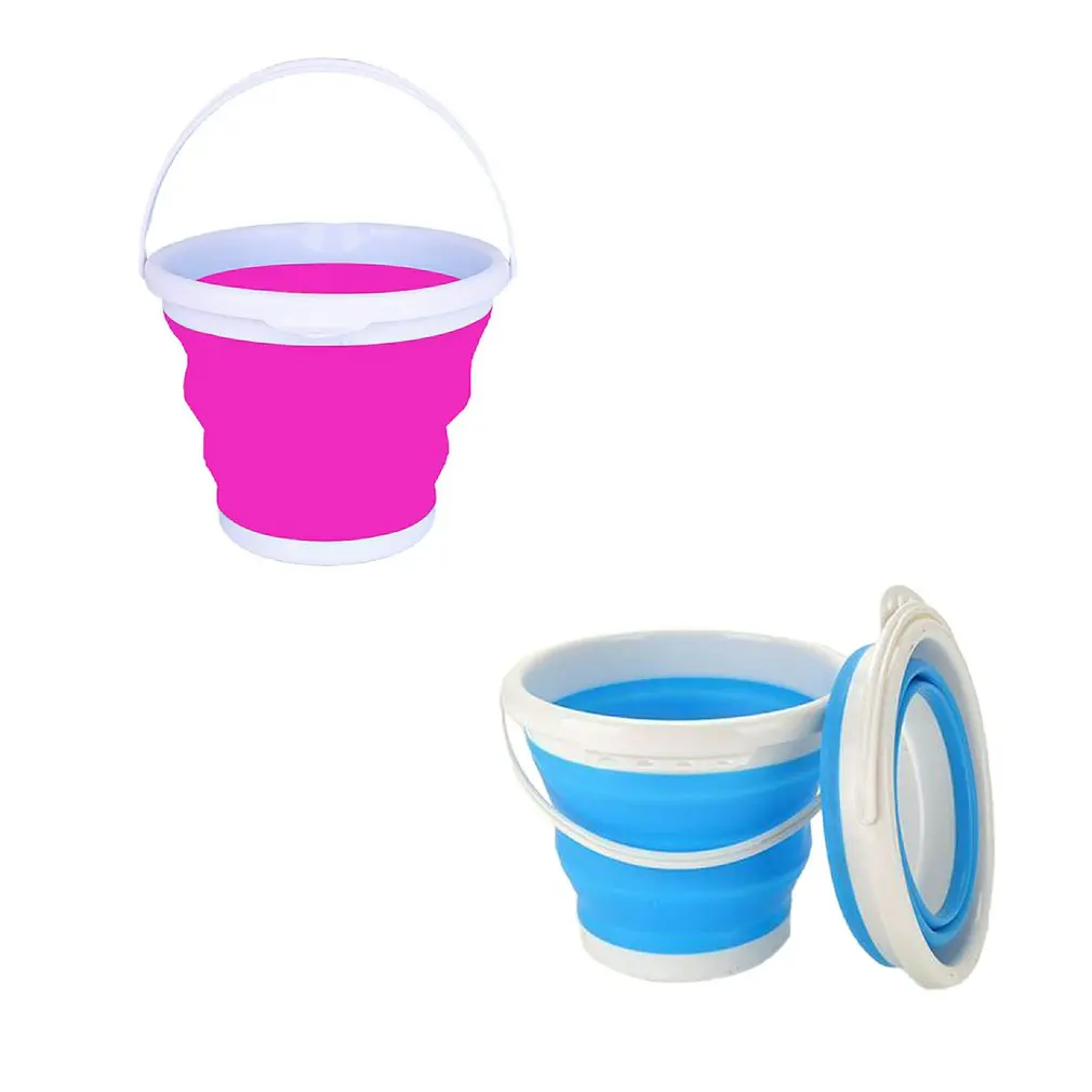 Nuovo secchio pieghevole portatile retrattile in plastica per uso domestico addensato viaggio all'aperto autolavaggio pesca secchio pieghevole stoccaggio