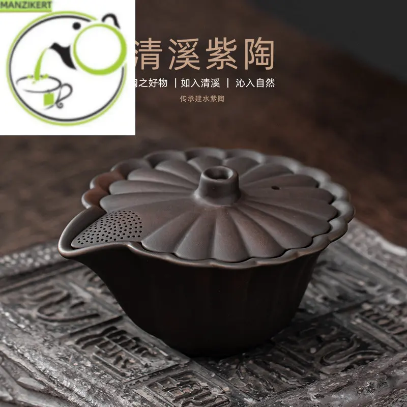 

Petals Pot Japanese Retro Porcelain Gaiwan Kung Fu Tea Set Teapot Pu'er Tea Tea Making Device Tea Kettle Tea Pot Teapot Gaiwan