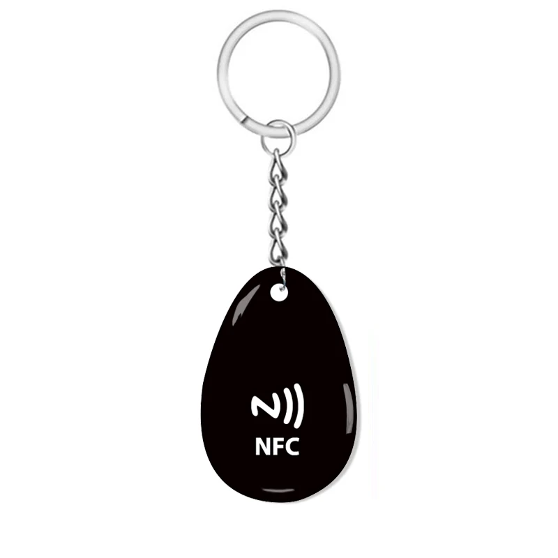 NFC المفاتيح RFID الايبوكسي المفاتيح القرب تماس الايبوكسي الذكية RFID الموجودة في قاعدة المفتاح ل Instagram Google WhatsApp